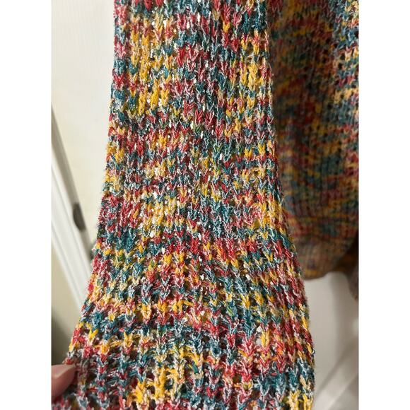 Kori America mesh style long sleeve wrap sweater, size S - Picture 7 of 9